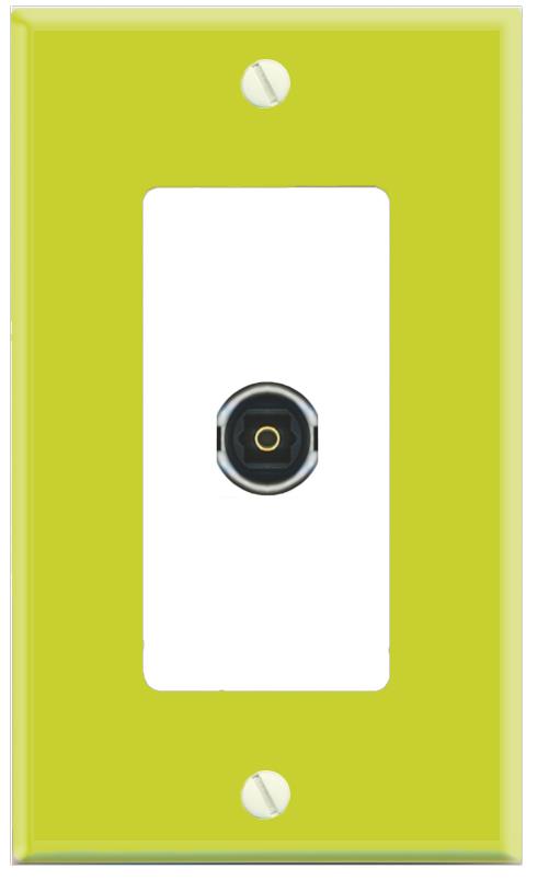 RiteAV TOSLINK Wall Plate [Pea Green-White]