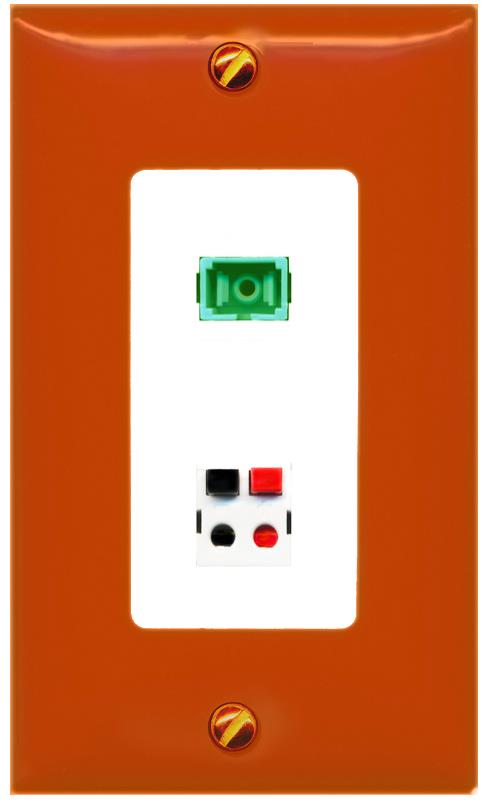 RiteAV SC-APC-SX SPEAKER Wall Plate [Orange/White]