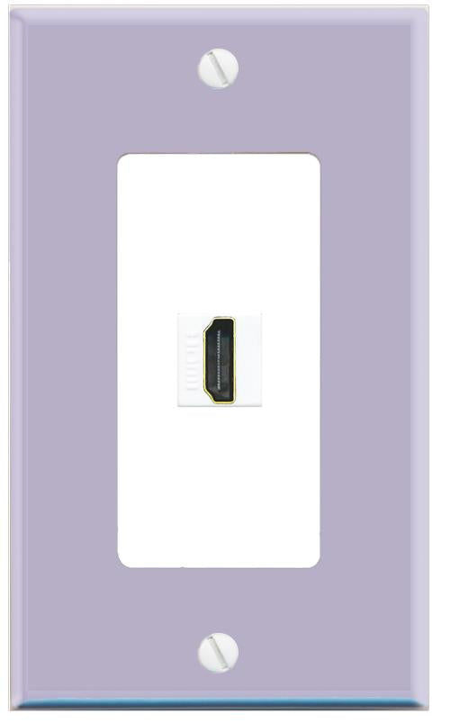 RiteAV HDMI Wall Plate [Lavendar-White]