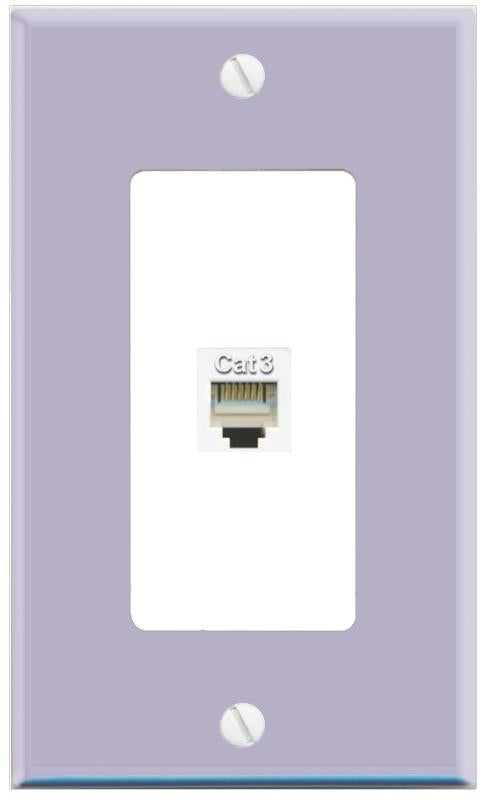 RiteAV PHONE Wall Plate [Lavendar-White]