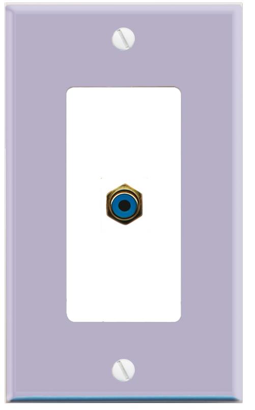 RiteAV RCA-BLUE Wall Plate [Lavendar-White]