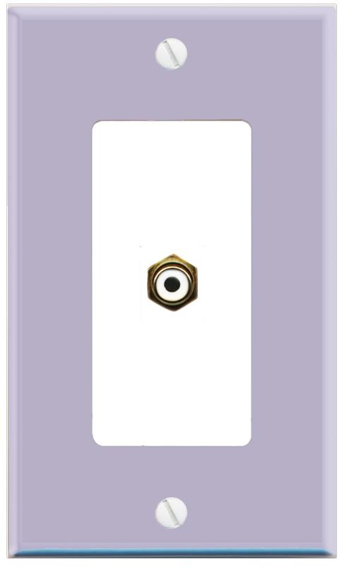 RiteAV RCA-WHITE Wall Plate [Lavendar-White]