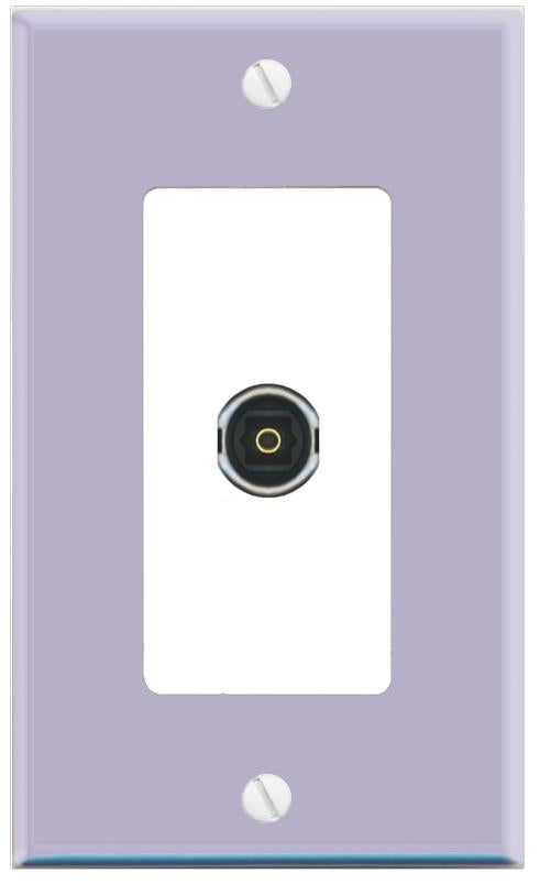 RiteAV TOSLINK Wall Plate [Lavendar-White]