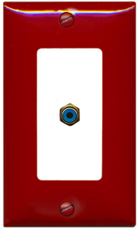 RiteAV RCA-BLUE Wall Plate [Red-White]