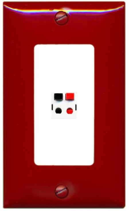 RiteAV SPEAKER Wall Plate [Red-White]