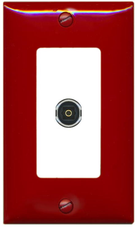 RiteAV TOSLINK Wall Plate [Red-White]