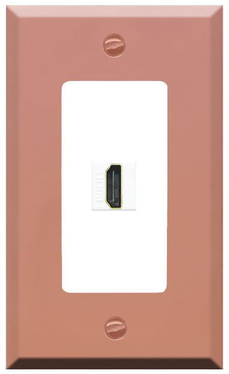 RiteAV HDMI Wall Plate [Rose Gold-White]