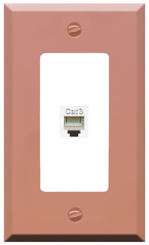 RiteAV PHONE Wall Plate [Rose Gold-White]