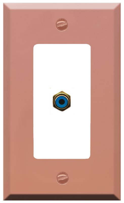 RiteAV RCA-BLUE Wall Plate [Rose Gold-White]