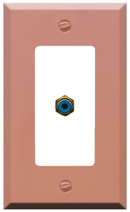 RiteAV RCA-BLUE Wall Plate [Rose Gold-White]