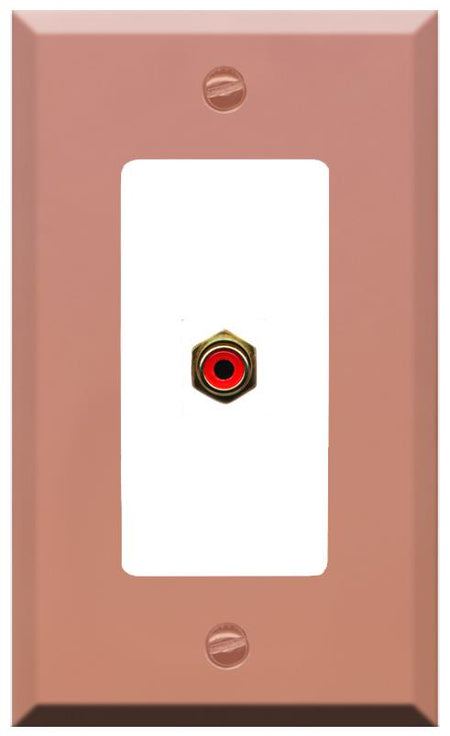 RiteAV RCA-RED Wall Plate [Rose Gold-White]