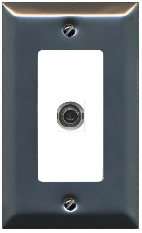 RiteAV 3-5MM Wall Plate [Stainless-White]