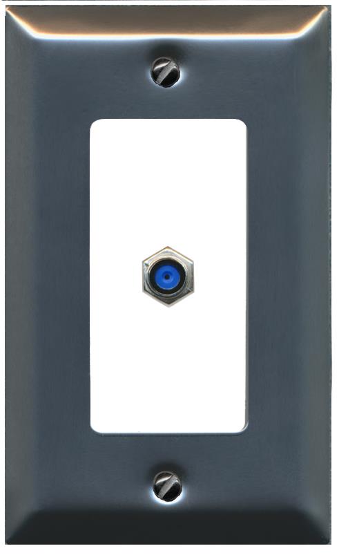 RiteAV F81 Wall Plate [Stainless-White]