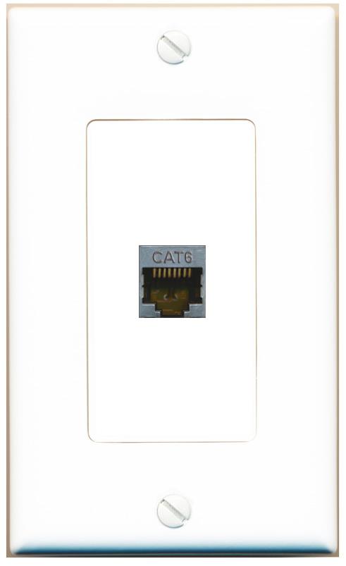 CAT6-SHIELDED Wall Plate [White]