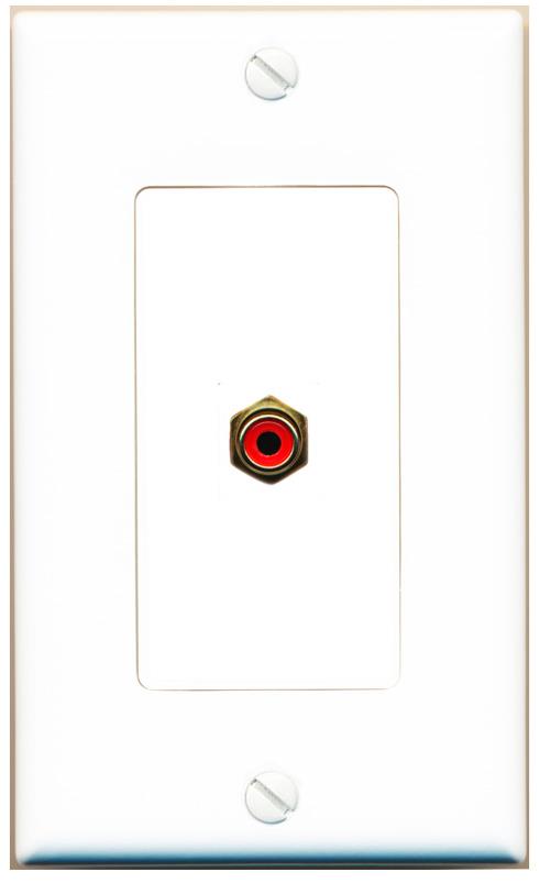 RCA-RED Wall Plate [White]
