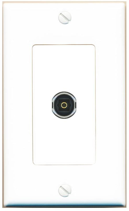 TOSLINK Wall Plate [White]