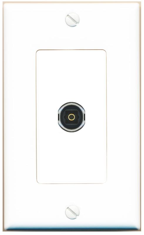 TOSLINK Wall Plate [White]