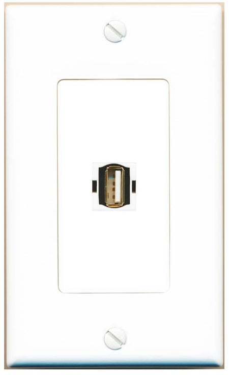 USB2 Wall Plate [White]