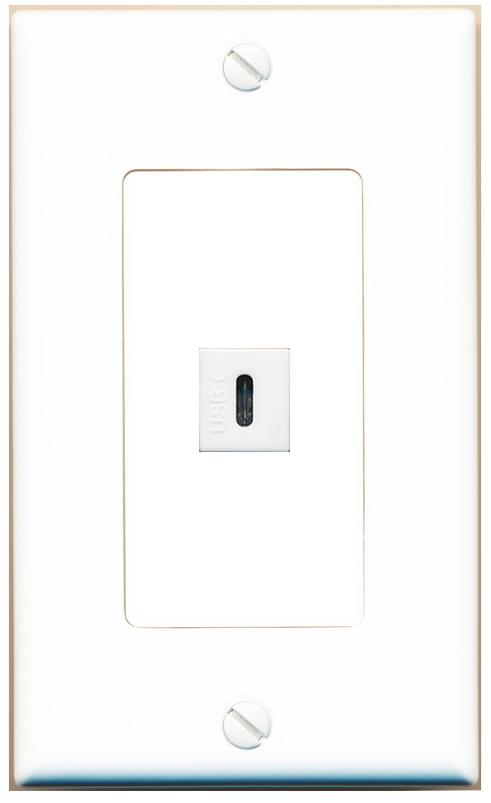 USBC Wall Plate [White]