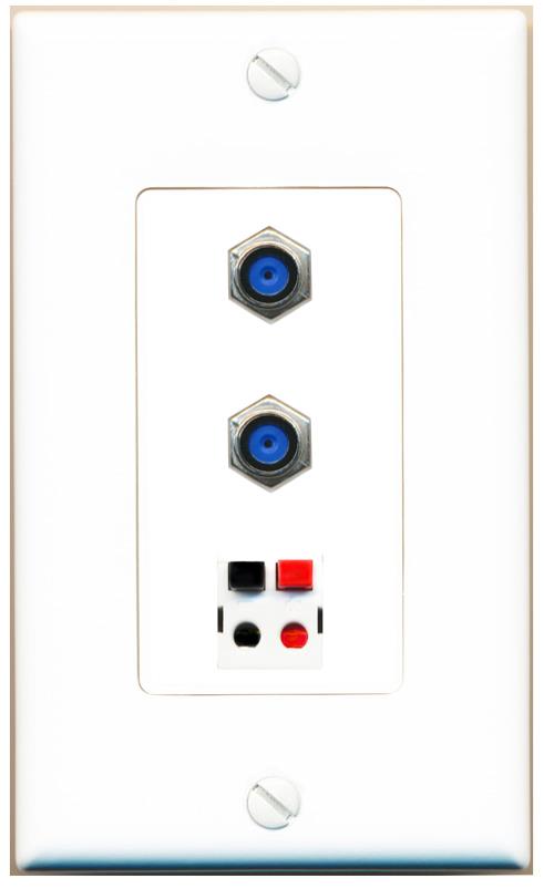 2 F81 SPEAKER Wall Plate [White]