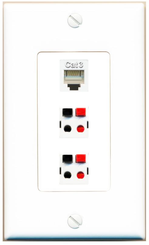 PHONE 2 SPEAKER Wall Plate [White]