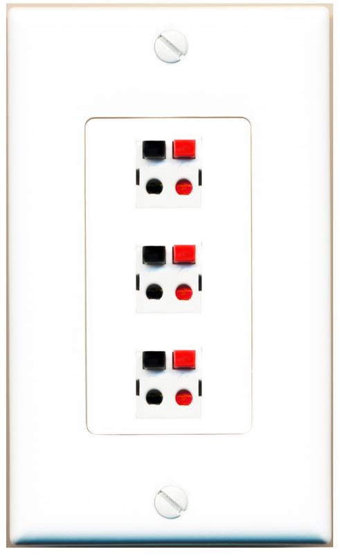 3 SPEAKER Wall Plate [White]