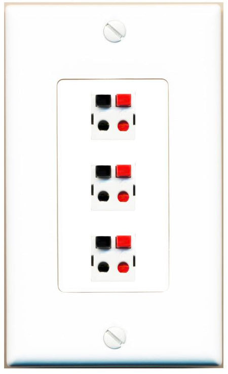 3 SPEAKER Wall Plate [White]