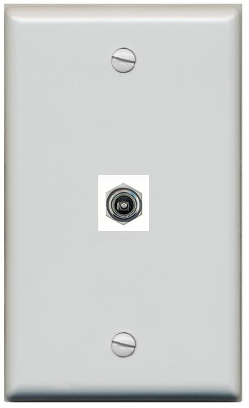 RiteAV -DC-POWER Wall Plate Flat/Solid [Gray]