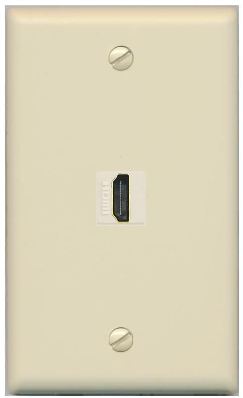 RiteAV -HDMI Wall Plate Flat/Solid [Ivory]