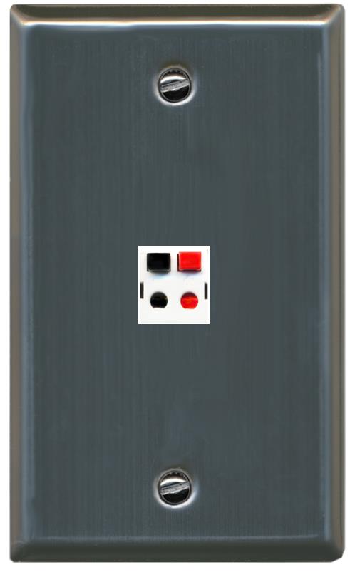 RiteAV -SPEAKER Wall Plate Flat/Solid [Stainless Steel]