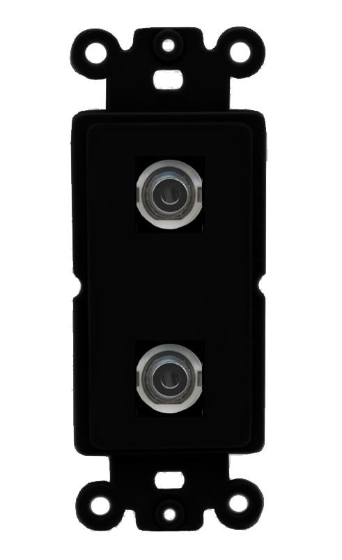 2 3.5mm Wall Plate [Black]