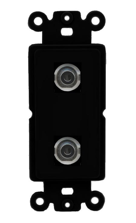 2 3.5mm Wall Plate [Black]
