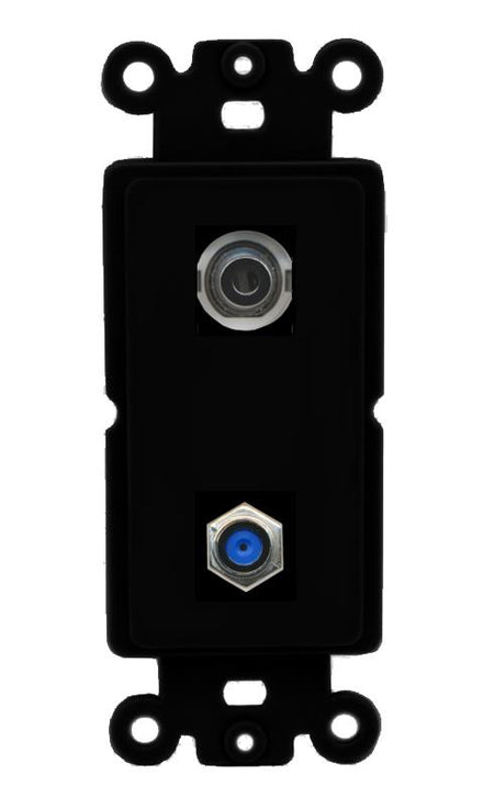 3.5mm F81 Wall Plate [Black]