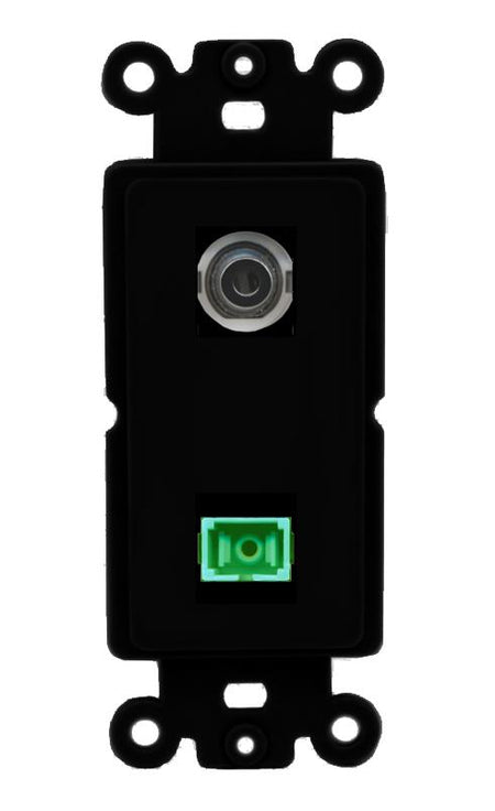 3.5mm SC-APC-SX Wall Plate [Black]