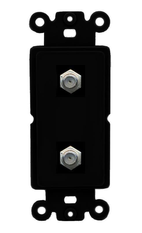 2 COAX Wall Plate [Black]