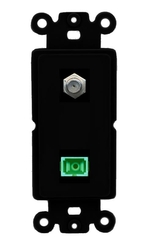 COAX SC-APC-SX Wall Plate [Black]