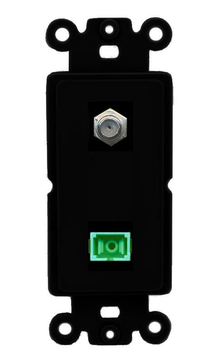 COAX SC-APC-SX Wall Plate [Black]