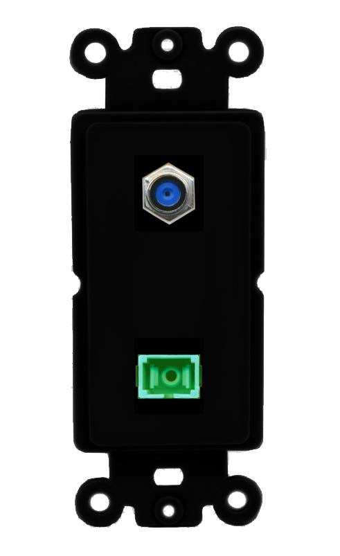F81 SC-APC-SX Wall Plate [Black]