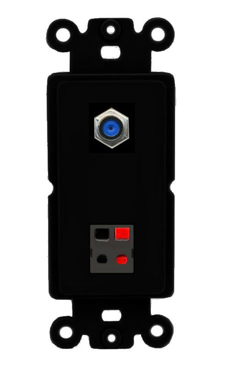 F81 SPEAKER Wall Plate [Black]