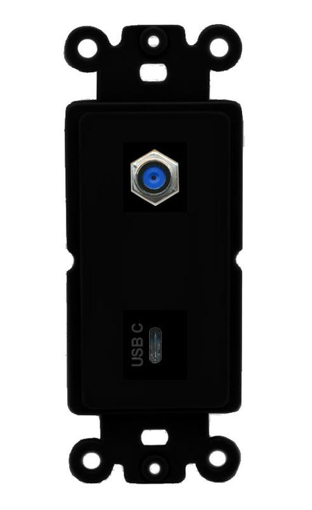 F81 USBC Wall Plate [Black]