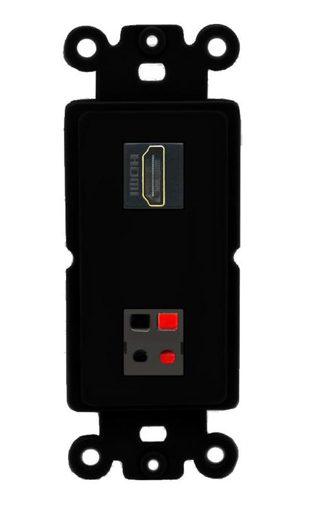 HDMI SPEAKER Wall Plate [Black]