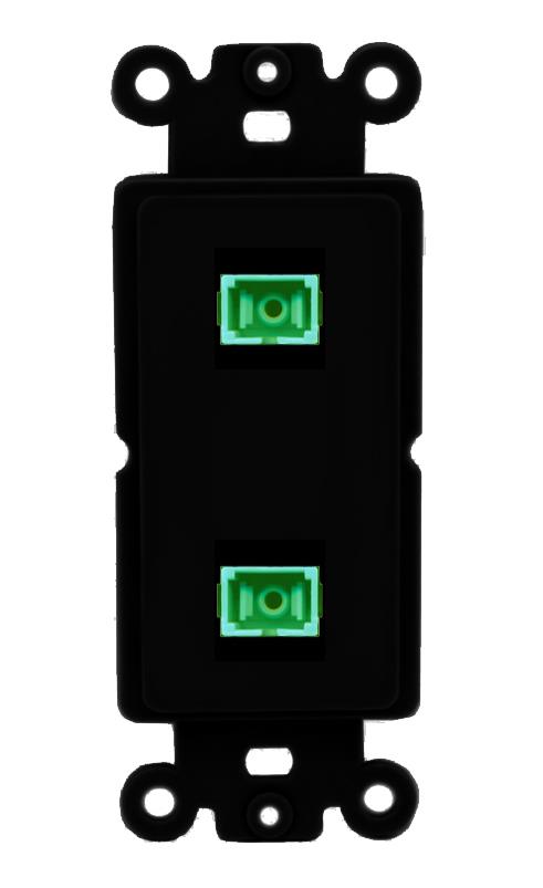 2 SC-APC-SX Wall Plate [Black]