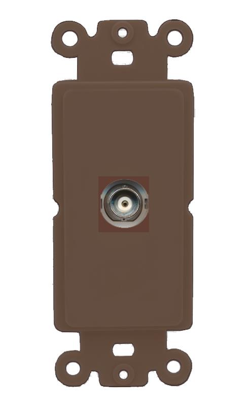 RiteAV BNC Wall Plate Rocker Module [Brown]