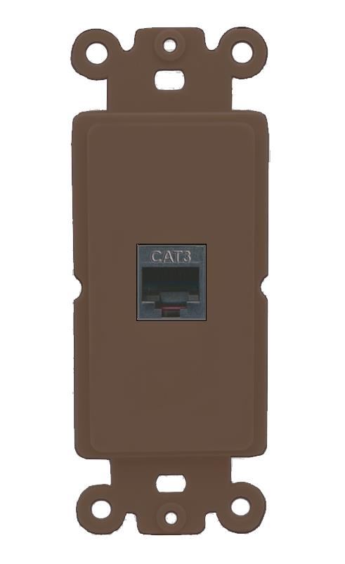 RiteAV PHONE Wall Plate Rocker Module [Brown]