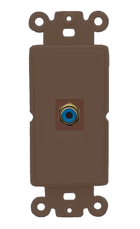 RiteAV RCA-BLUE Wall Plate Rocker Module [Brown]