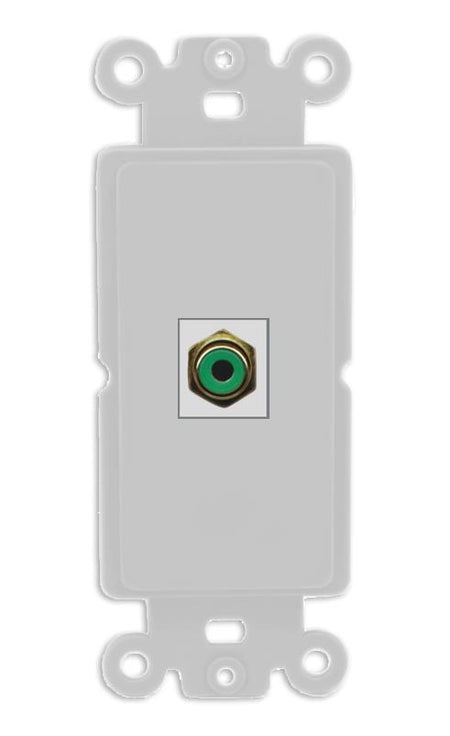 RiteAV RCA-GREEN Wall Plate Rocker Module [Gray]