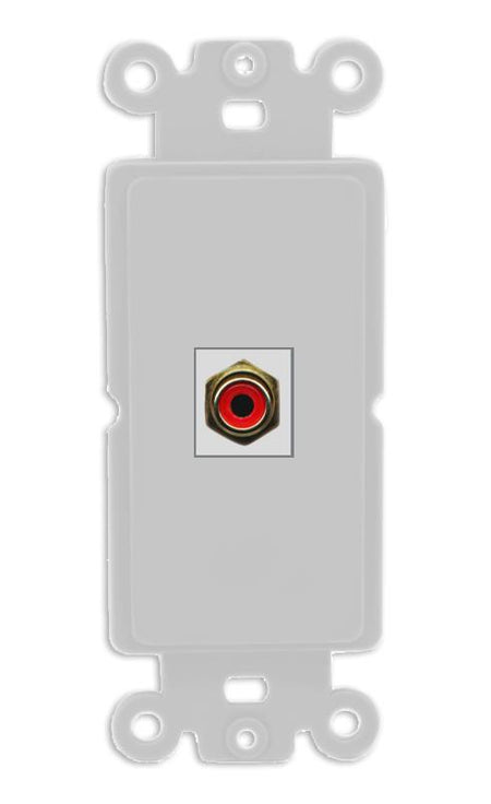 RiteAV RCA-RED Wall Plate Rocker Module [Gray]