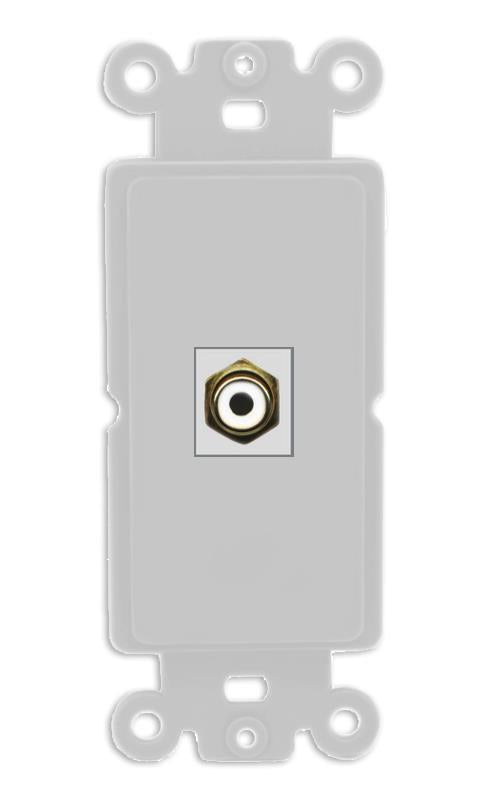 RiteAV RCA-WHITE Wall Plate Rocker Module [Gray]