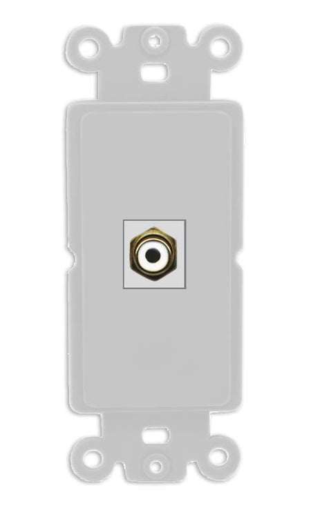 RiteAV RCA-WHITE Wall Plate Rocker Module [Gray]