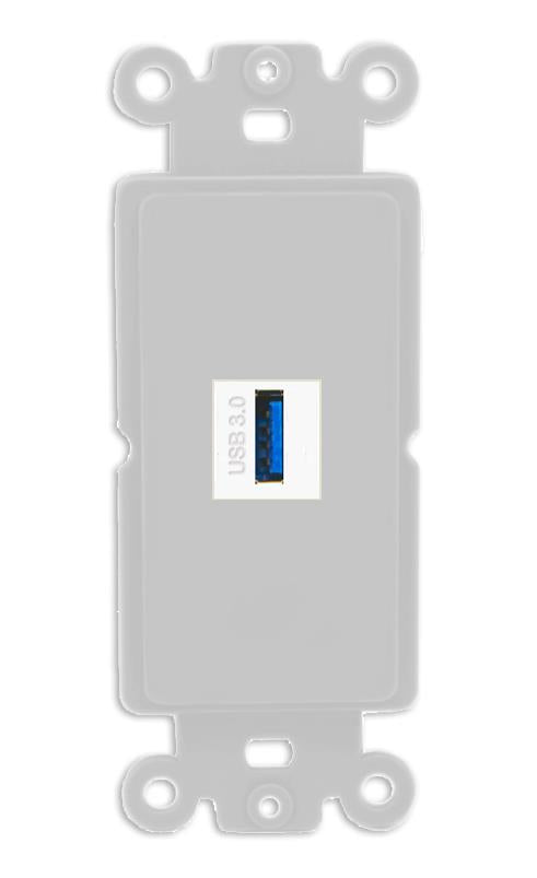 RiteAV USB-3 Wall Plate Rocker Module [Gray]